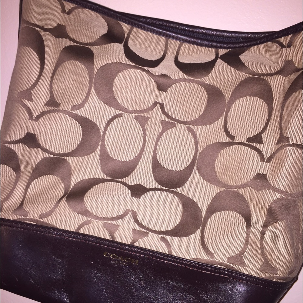 Authentic Coach bucket crossbody