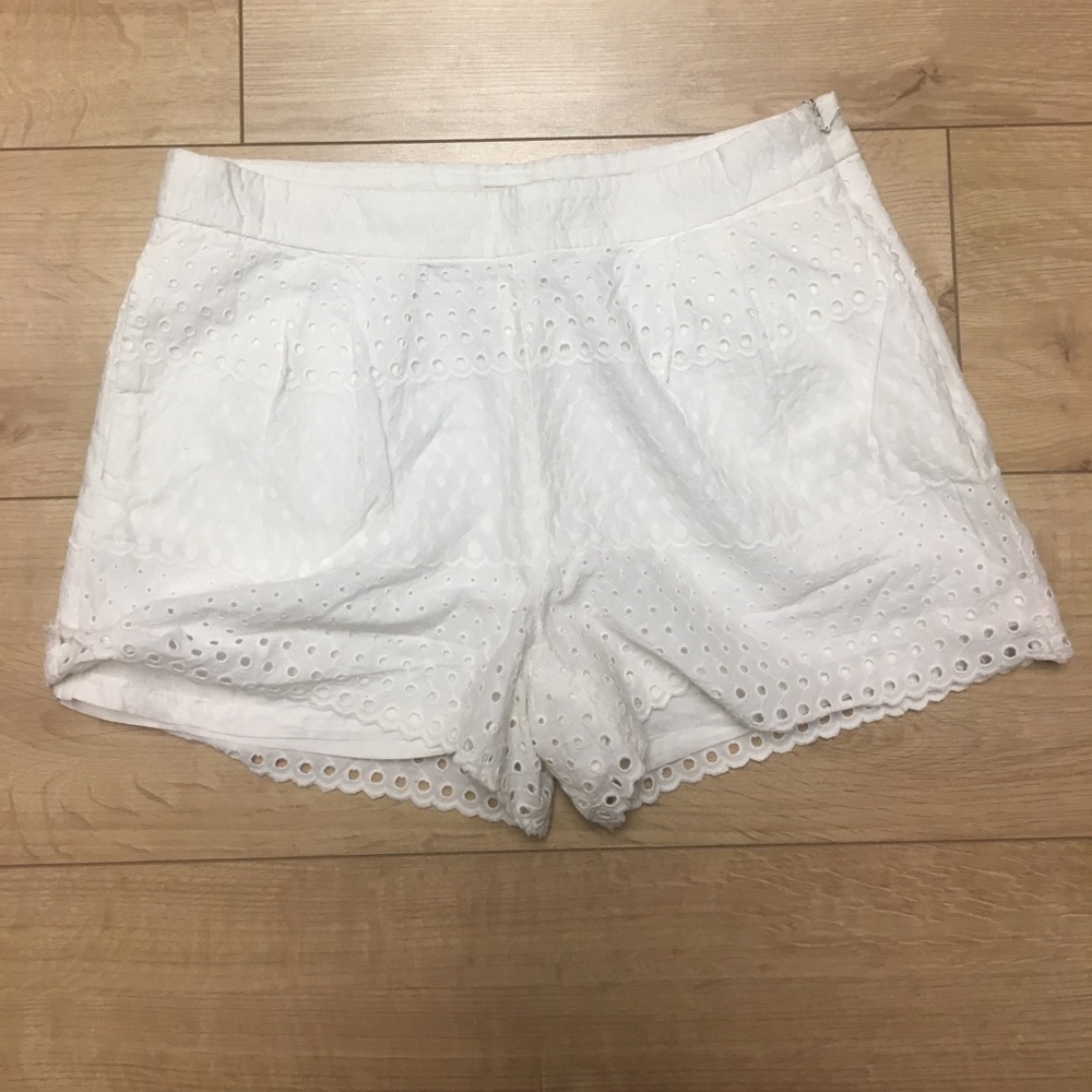 J.Crew White Eyelet Shorts
