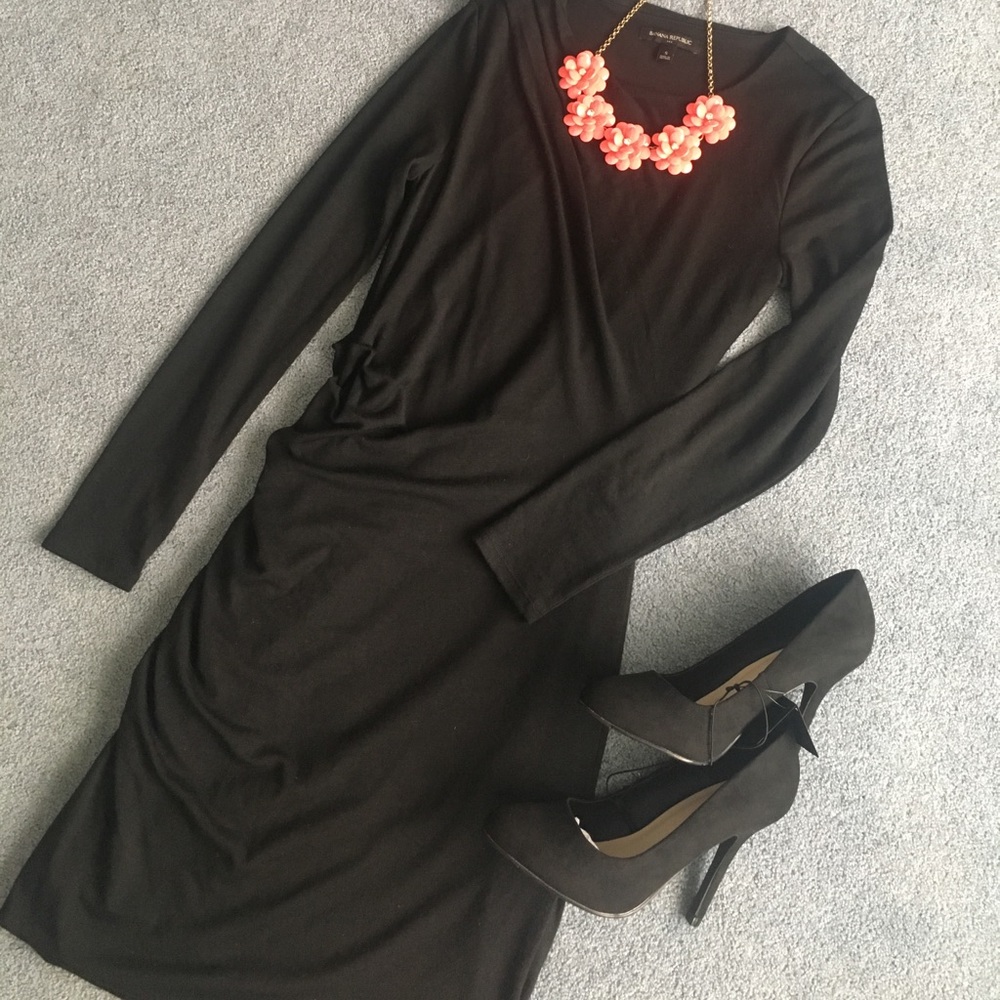 Ruched Banana Republic dress