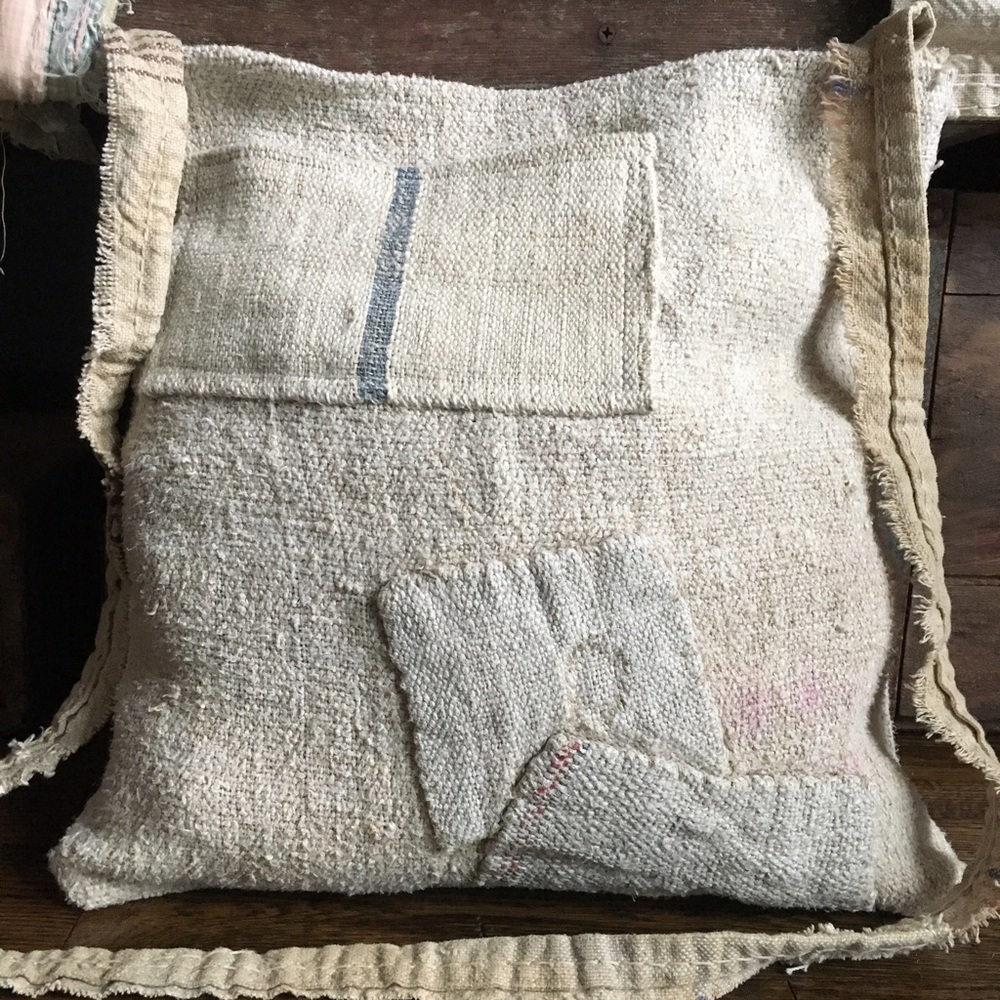 Antique French Grain sack crossbody bag