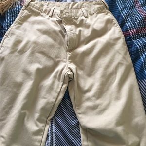 LL Bean flannel insulated khakis