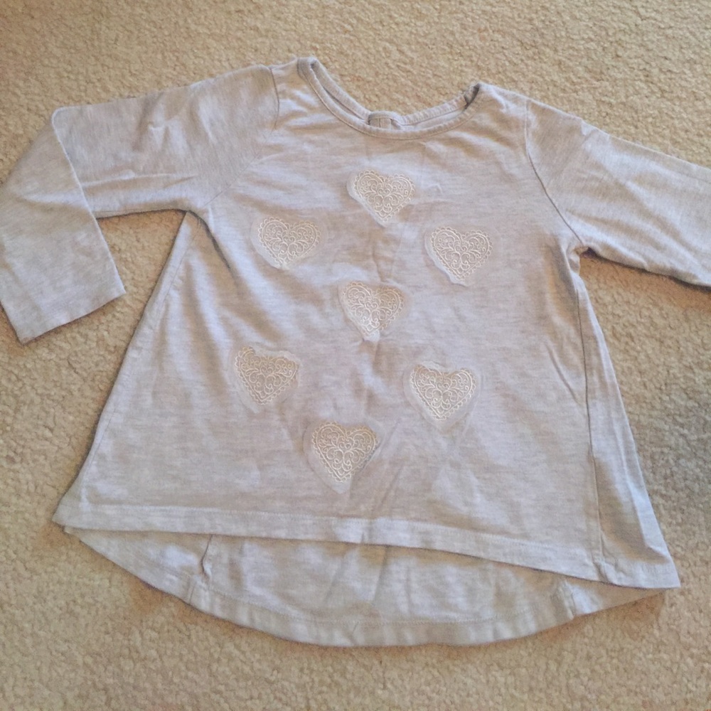 Toddler girls hi lo top