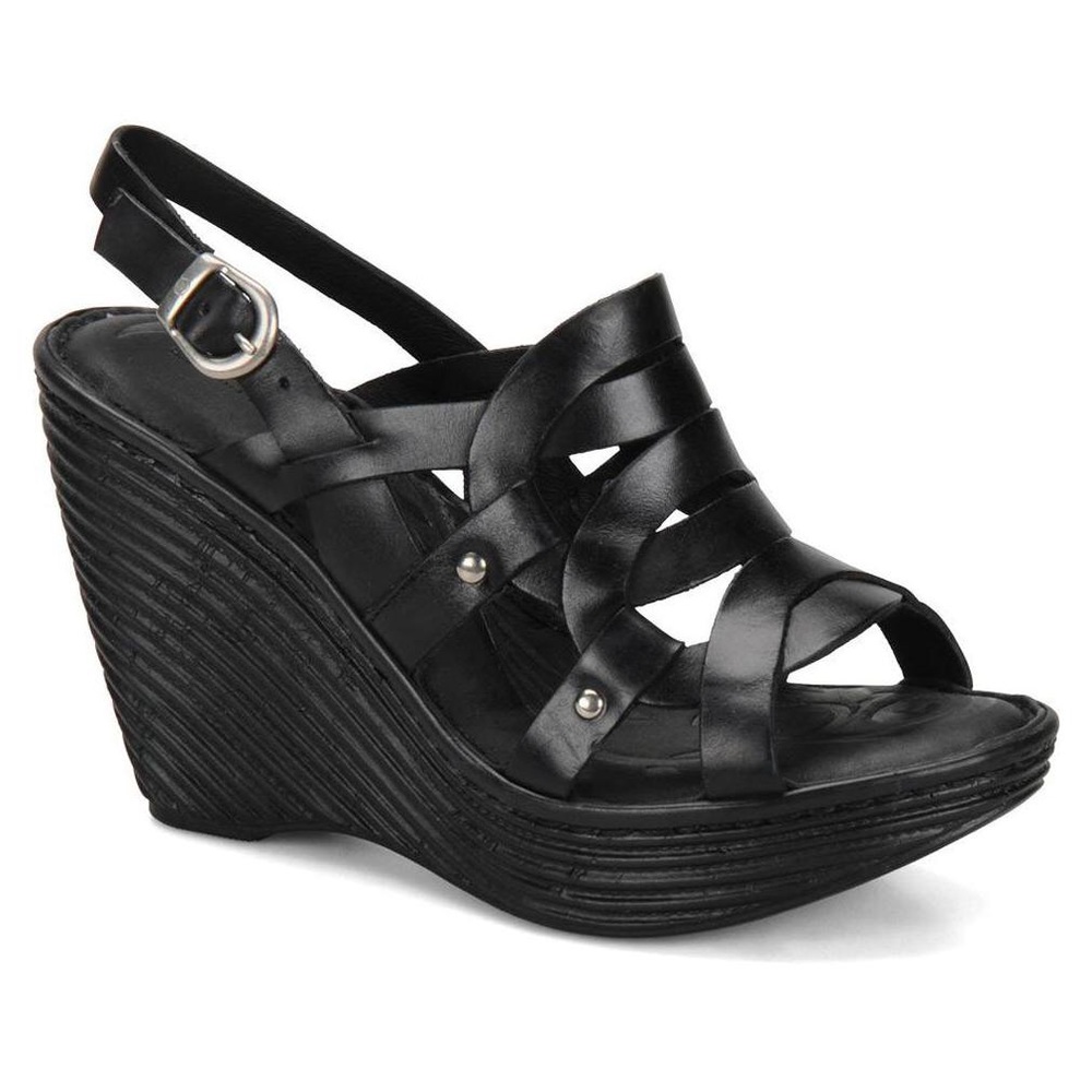 Born Genesis Black wedge size 7