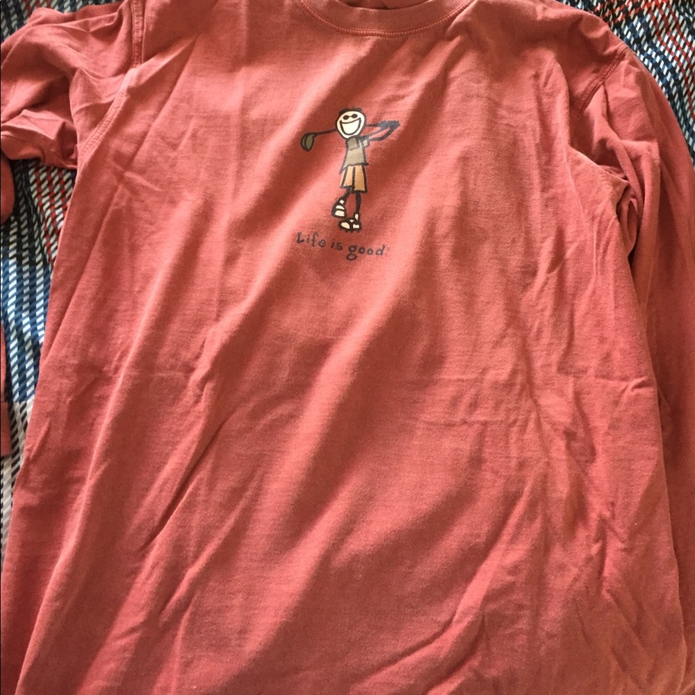Medium life is good golf long sleeve