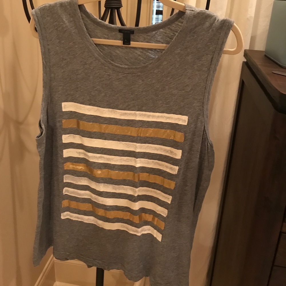 J Crew muscle tank, L