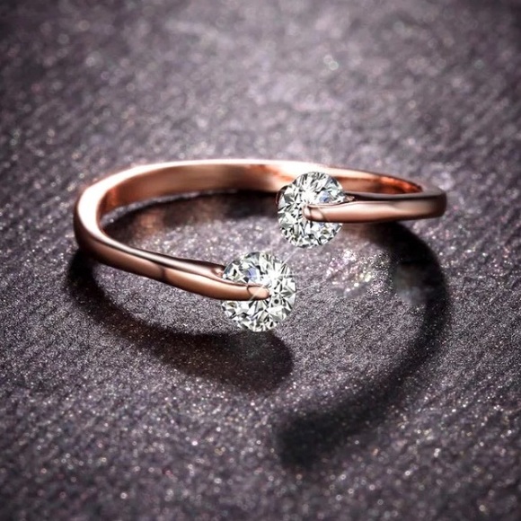 LAST ONE!!! Rose Gold Cubic Zirconia Ring! - Picture 2 of 5