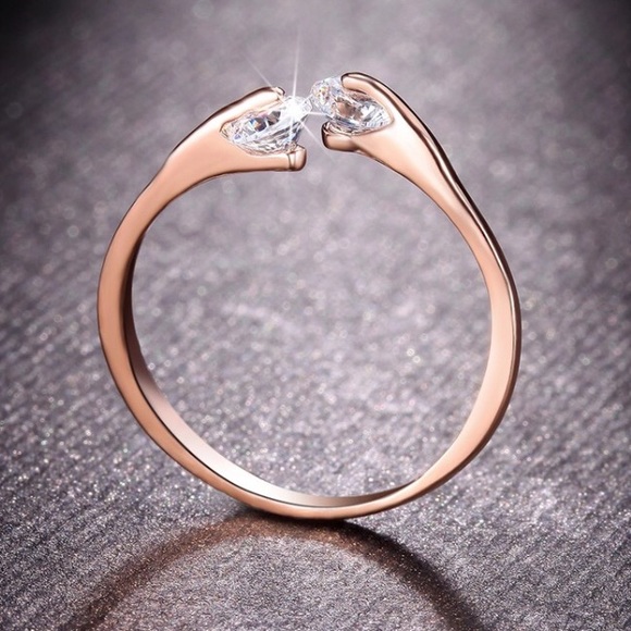 LAST ONE!!! Rose Gold Cubic Zirconia Ring! - Picture 3 of 5