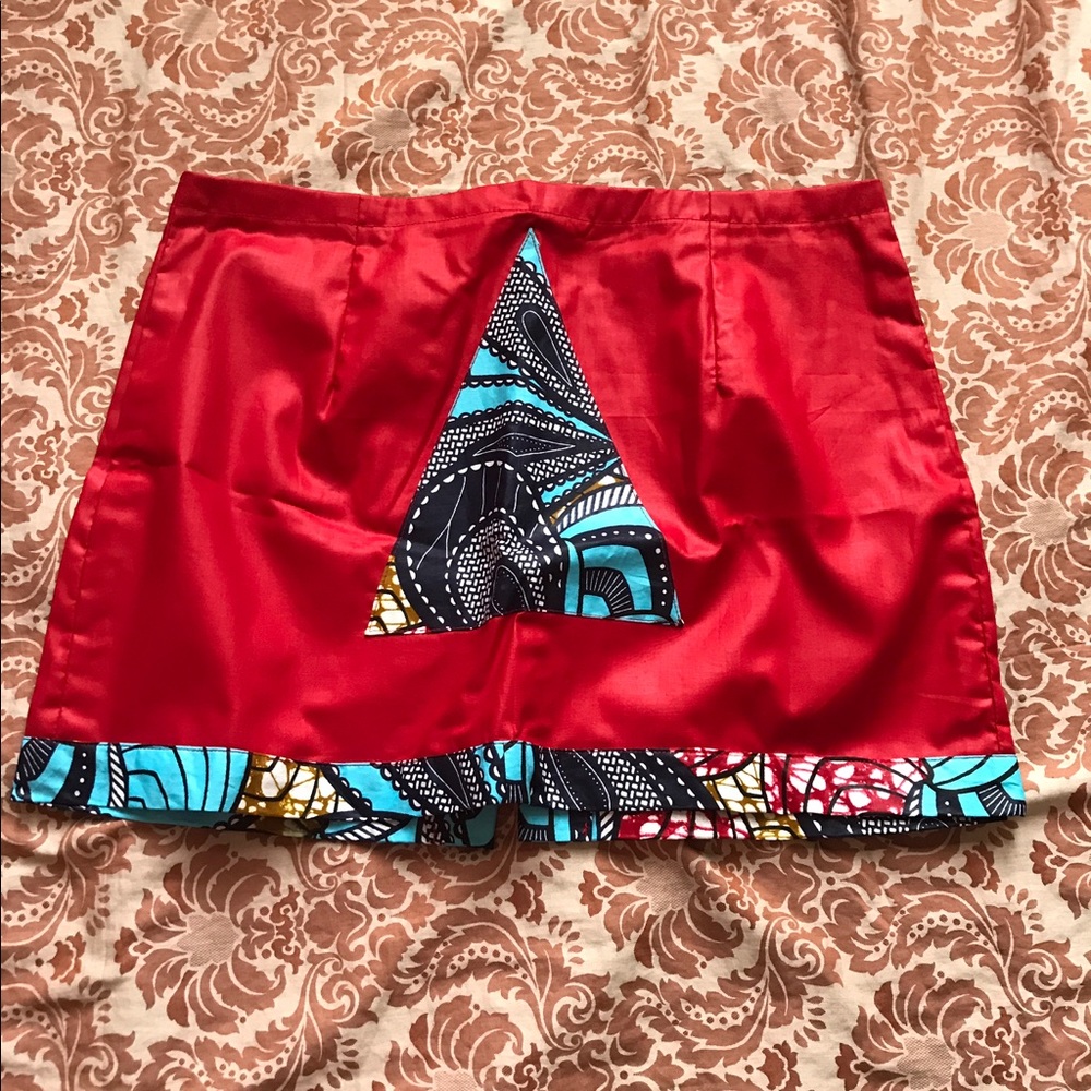 Red Blue Craze Take over Skirt