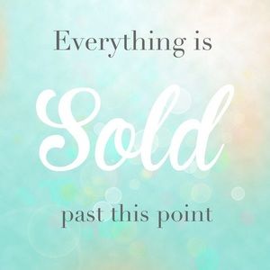 Sold items!