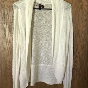 White sheer cardigan