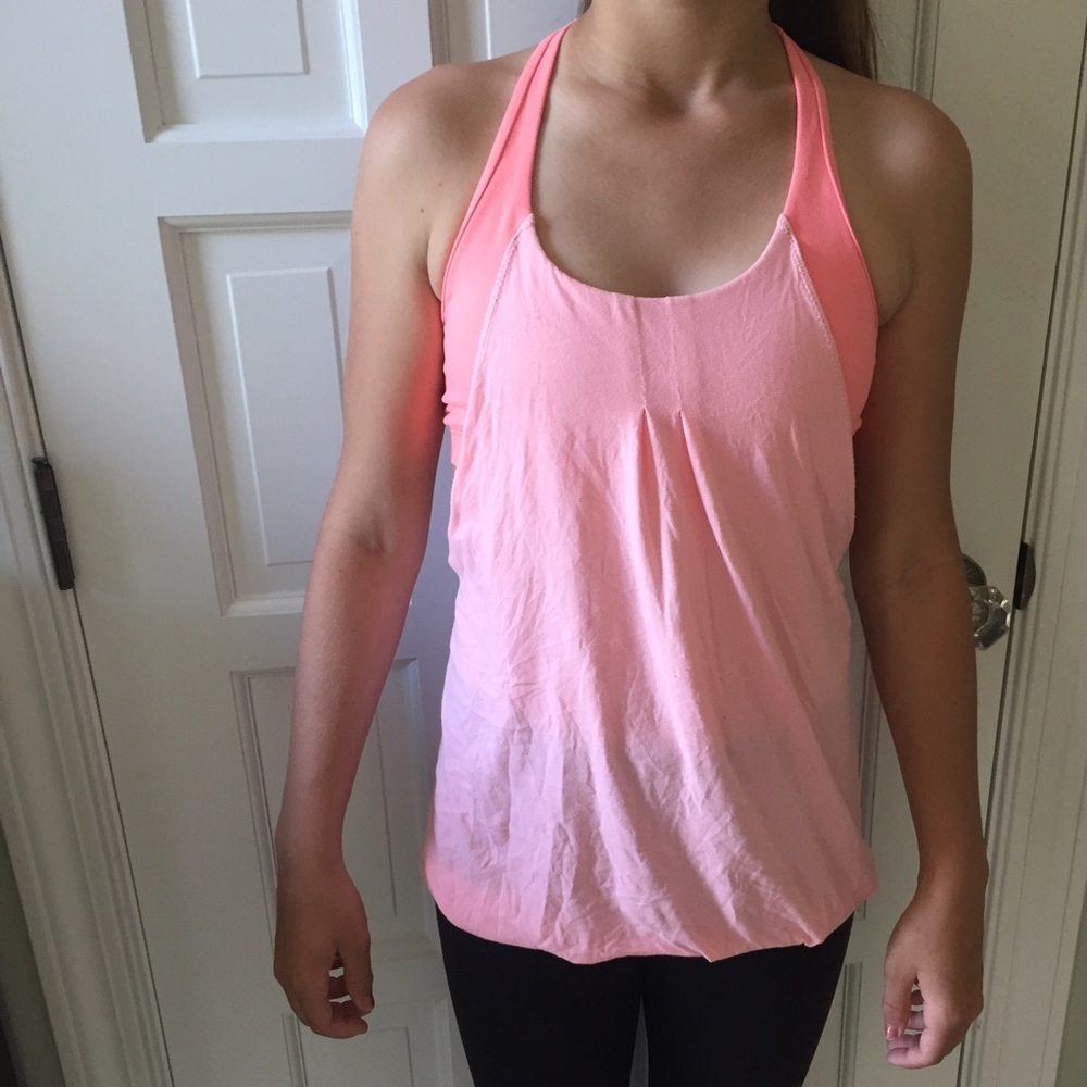 Lululemon Tank Top with Built in Bra, Size 6, Pink