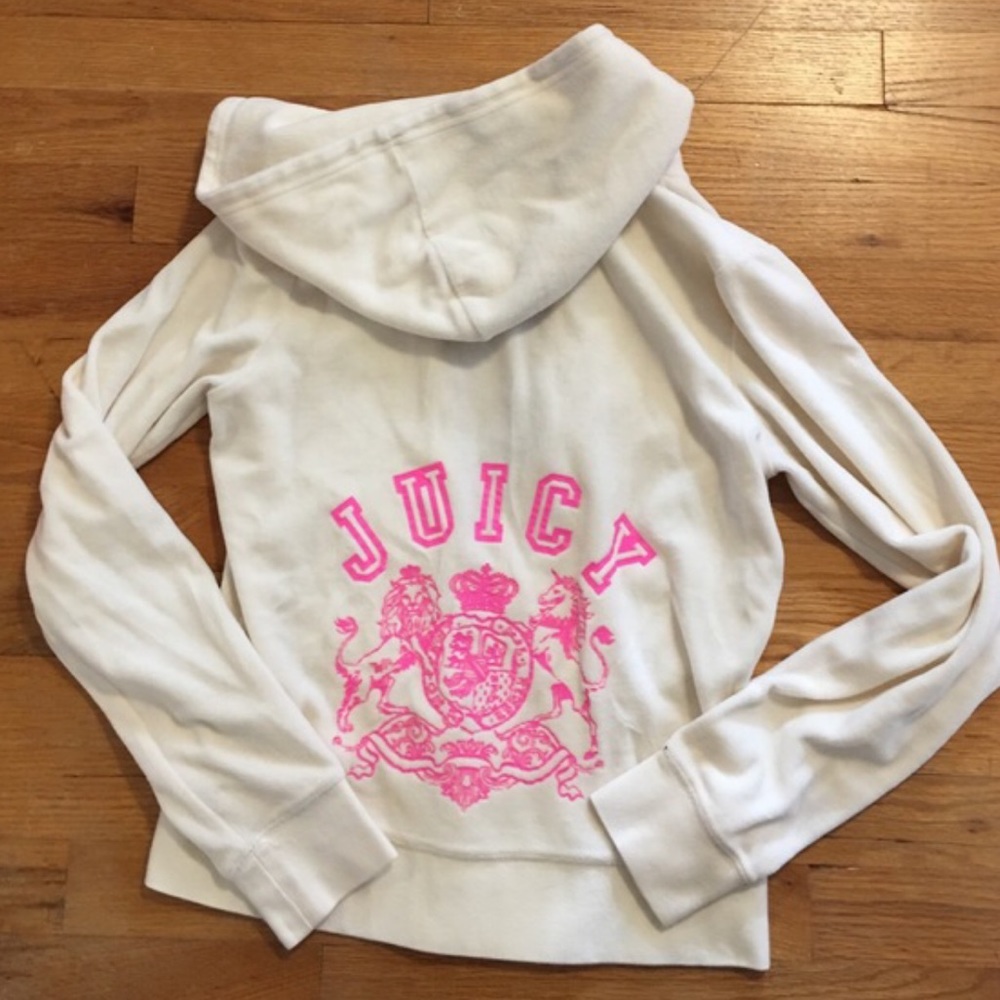 Juicy Couture white zip up