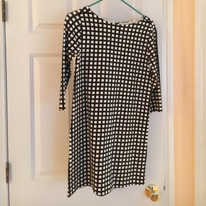 patterned shift dress