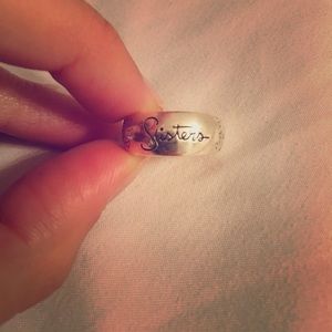 Sterling silver "sisters" ring