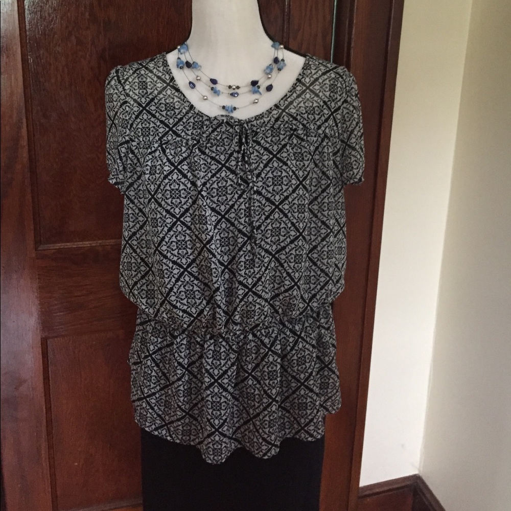 Great sheer blouse size L