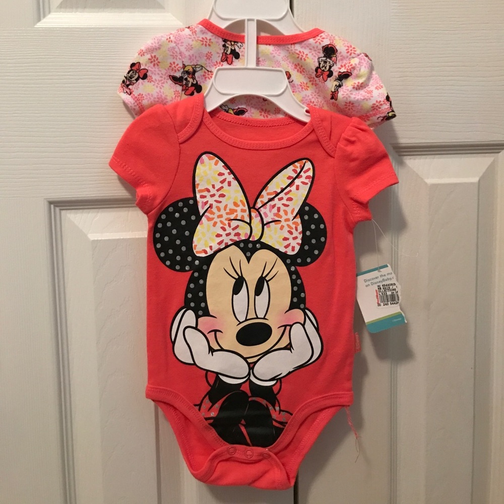 Minnie Mouse bodysuits NWT