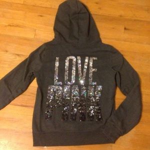Victoria Secret bling zip up