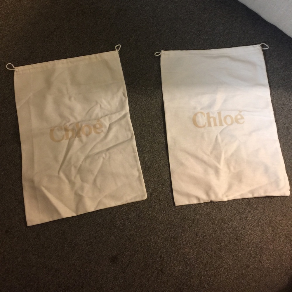 Authentic Chloe dust bags, set of 2