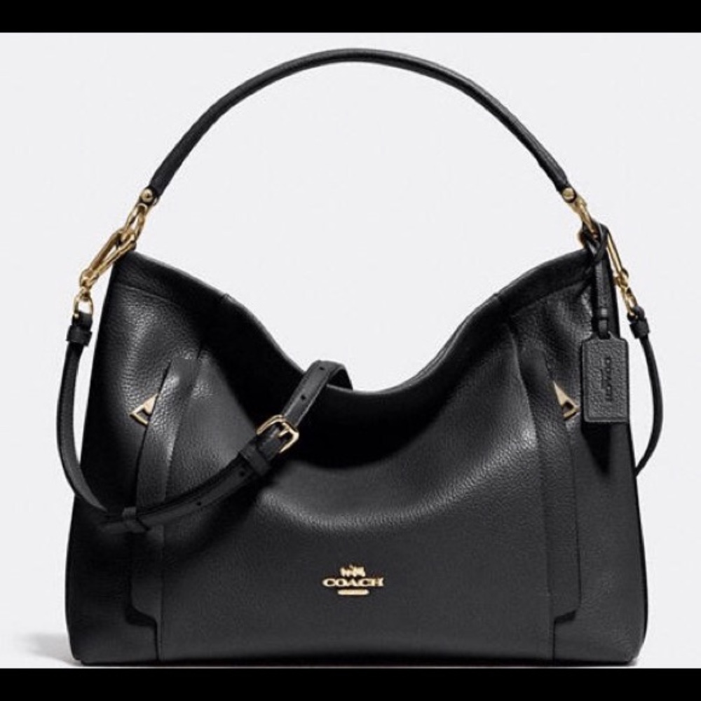 Coach "Scout Hobo in pebble leather" black bag