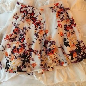 floral skirt