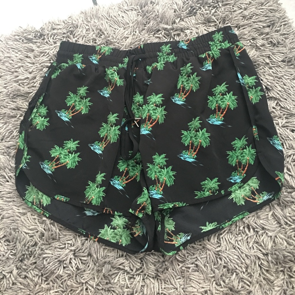 Palm Trees Print Short