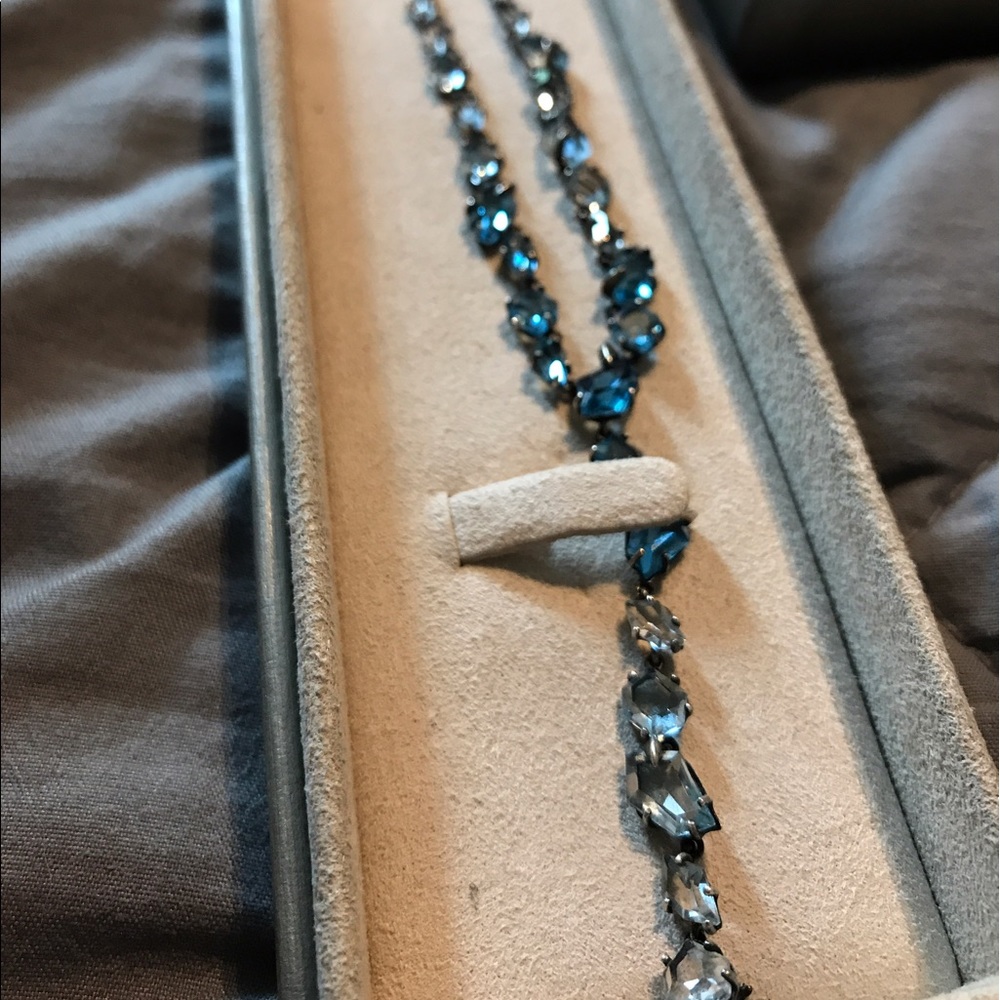 Nordstrom- Alexis Bittar blue diamond Y necklace