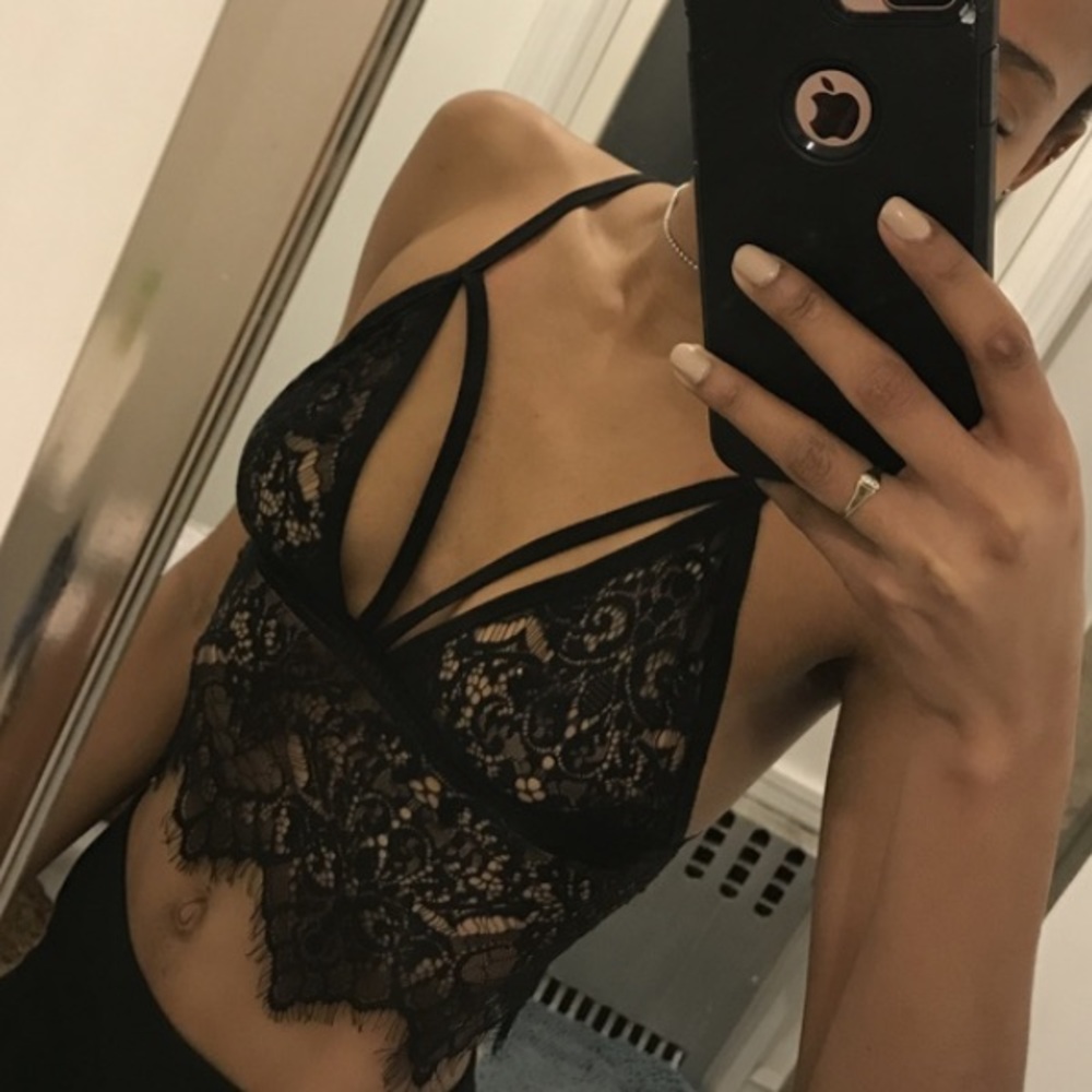 ✨HP Sexy Boho Sheer Lace Bralette - Picture 6 of 7