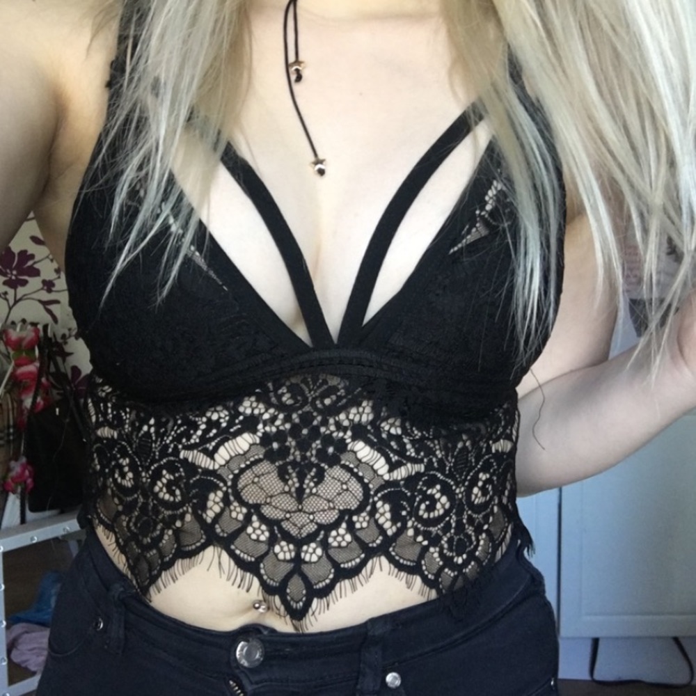 ✨HP Sexy Boho Sheer Lace Bralette - Picture 5 of 7