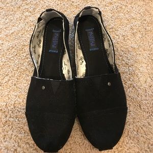 Black MadLove slip on canvas shoes