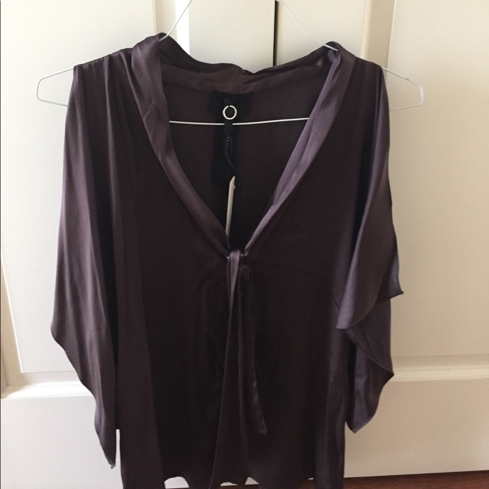 SALE Brown silky blouse