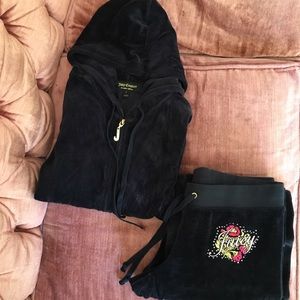 Juicy Couture Navy Velour Tracksuit size S