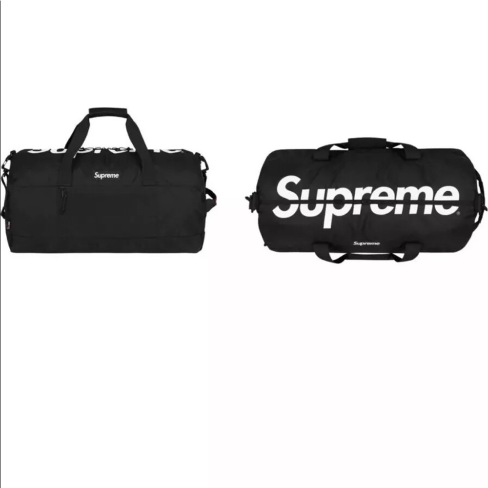 Supreme 17SS Duffle Bag Black 201D Cordura