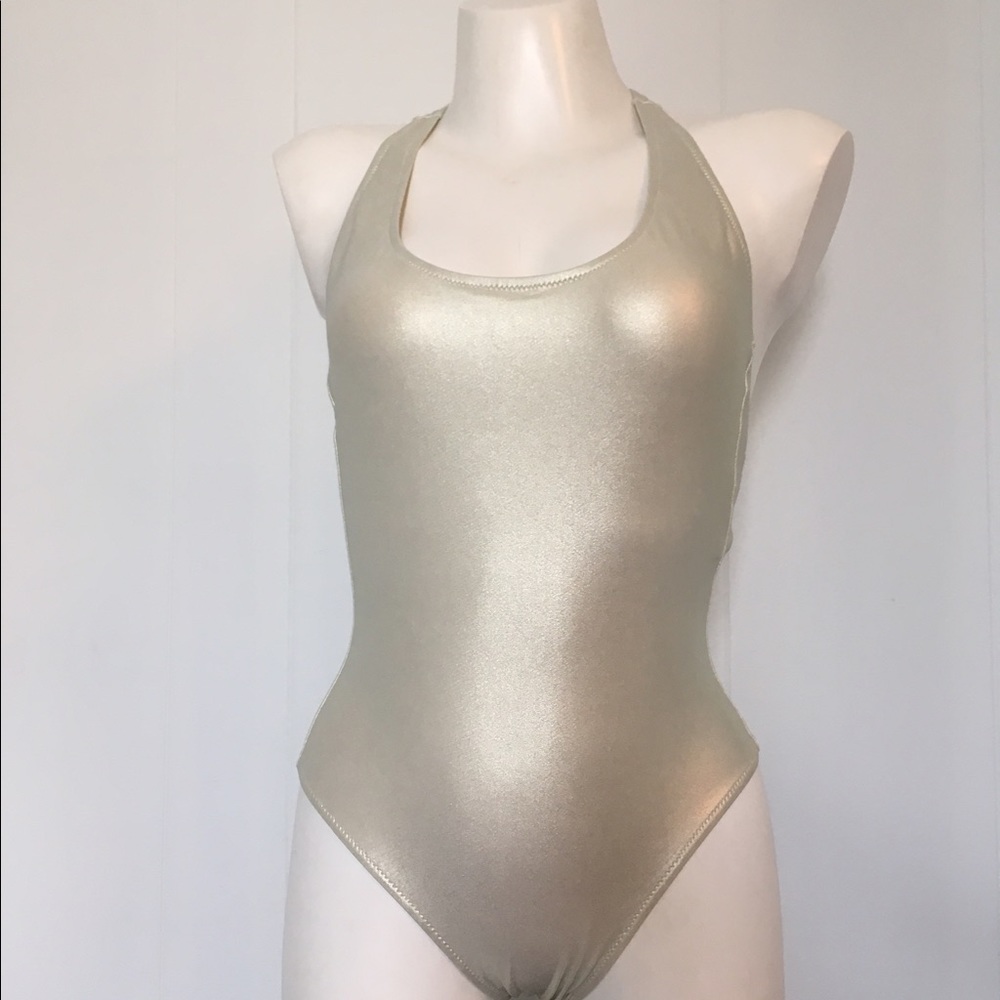 NWT babajaan 1 piece racer back swimsuit