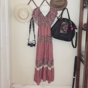 Boho shoulder dress