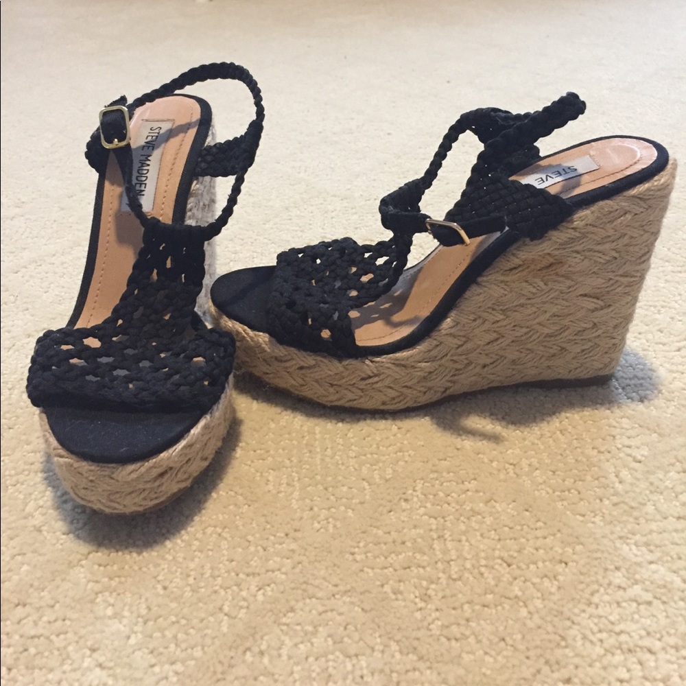 Steve Madden Black Manngo