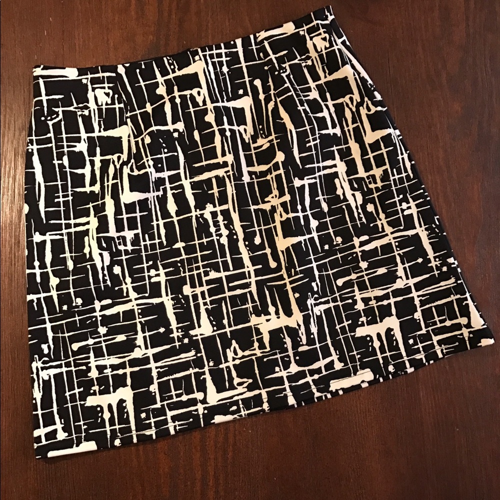 Black and white skirt
