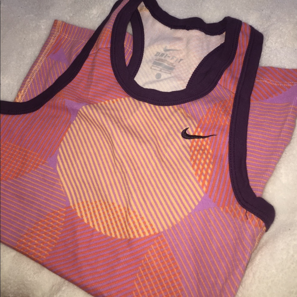 Nike racer back, designed tank