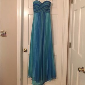 BCBGMaxAzaria Blue Gown