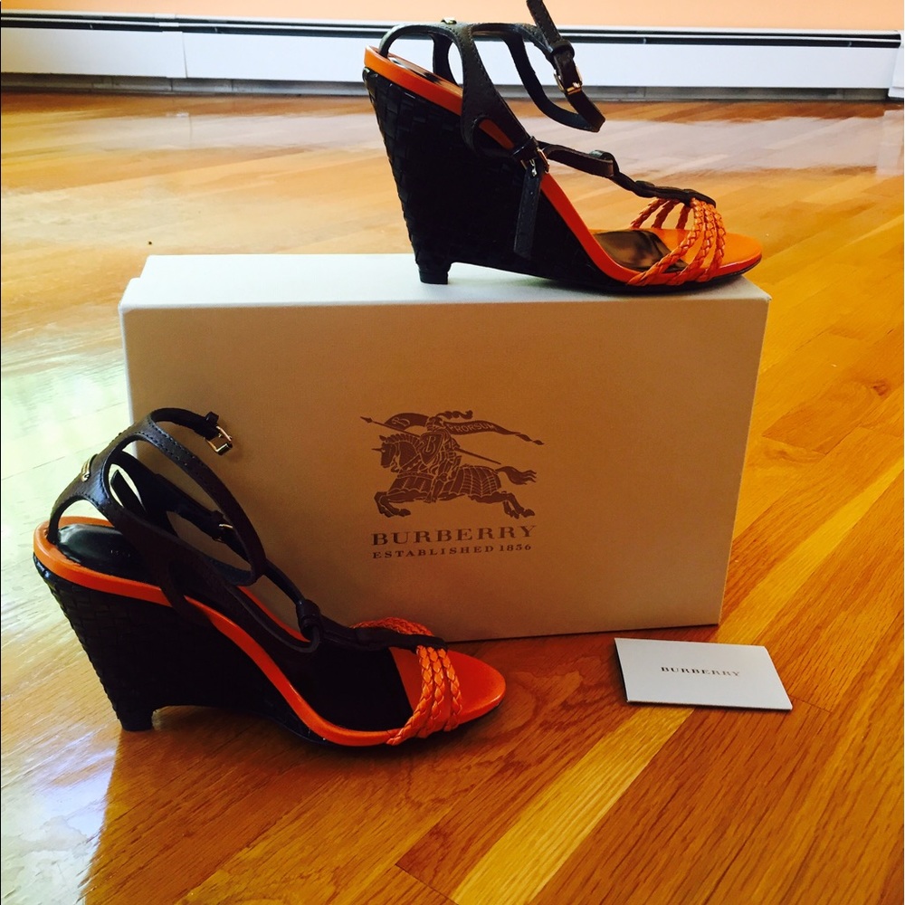 Burberry summer wedge sandals