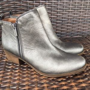 Lucky Brand Metallic Booties