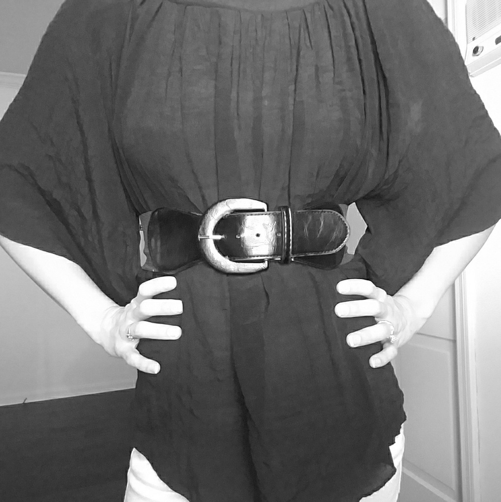 Belted Bat-wing Top