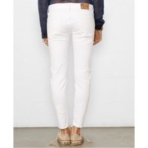 Ralph Lauren Cropped Skinny White Jeans