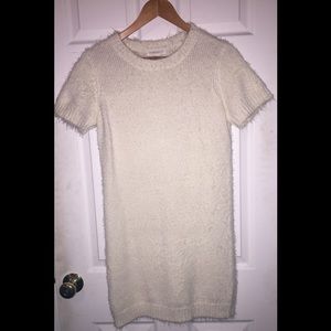 Medium off white fuzzy dress from Forever 21