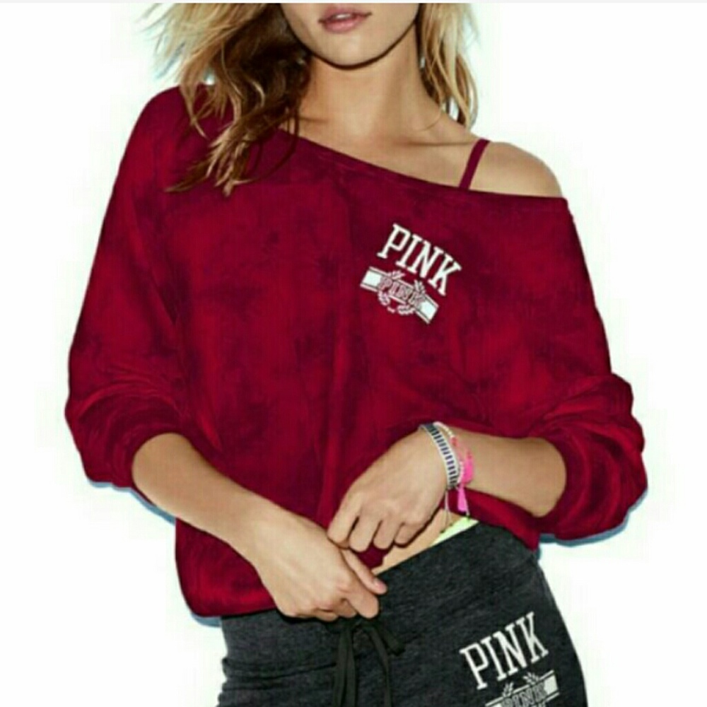 Vs Pink Slouch Crew