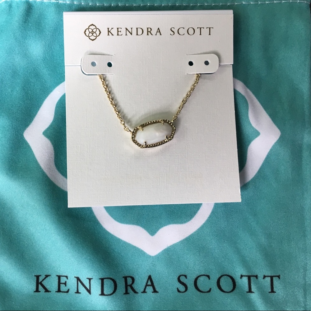 BRAND NEW: Kendra Scott Elisa White Pearl Necklace