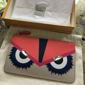 100% authentic Fendi Monster Pouch