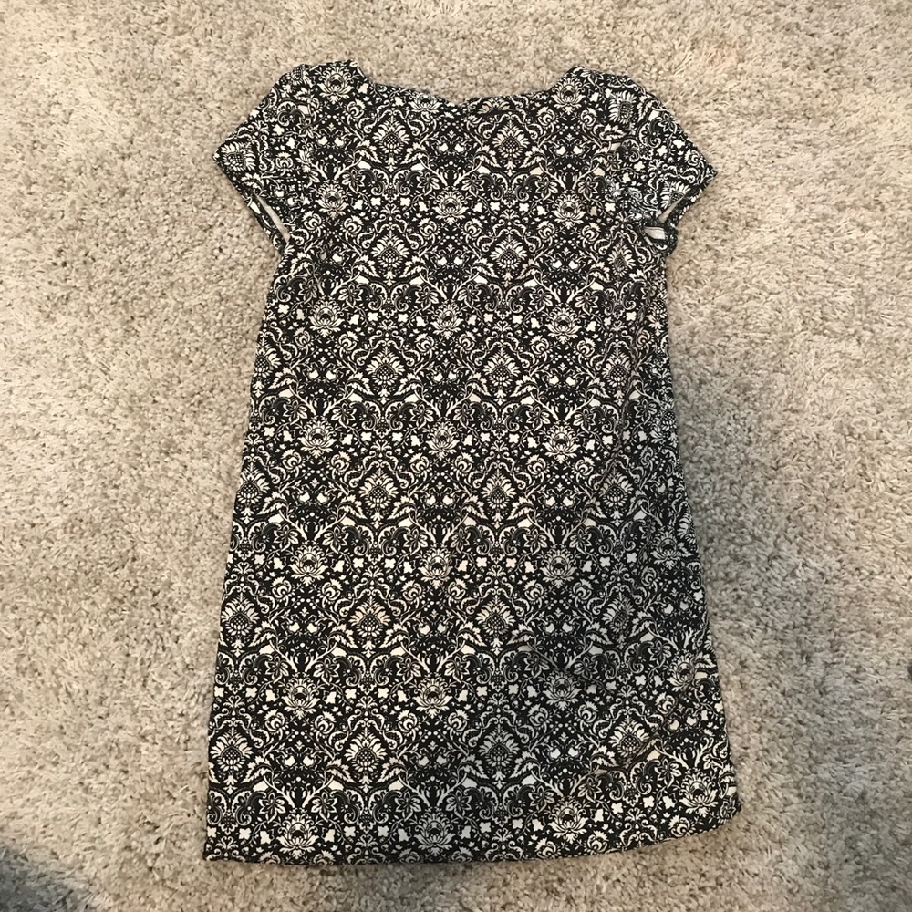 Zara Women's Black & White Paisley Dress