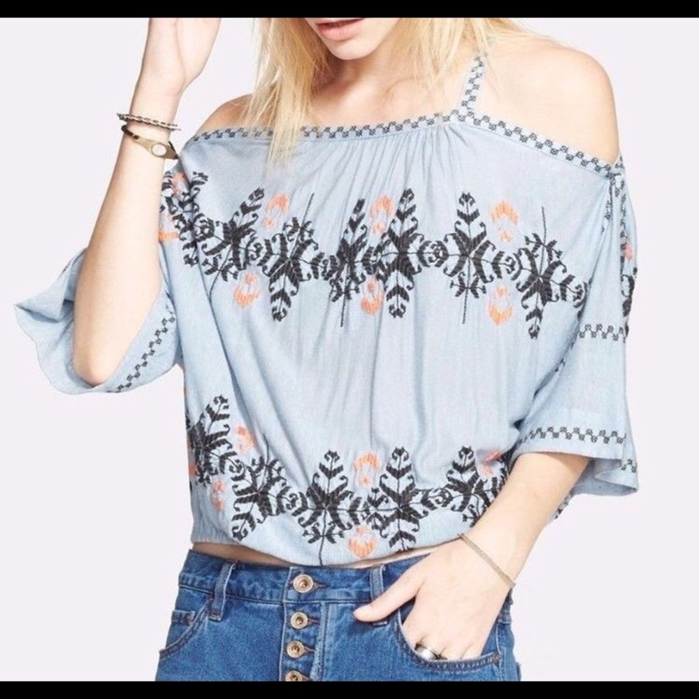 Free people cold shoulder top
