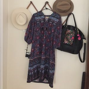 Vintage sears Indian gauze dress boho