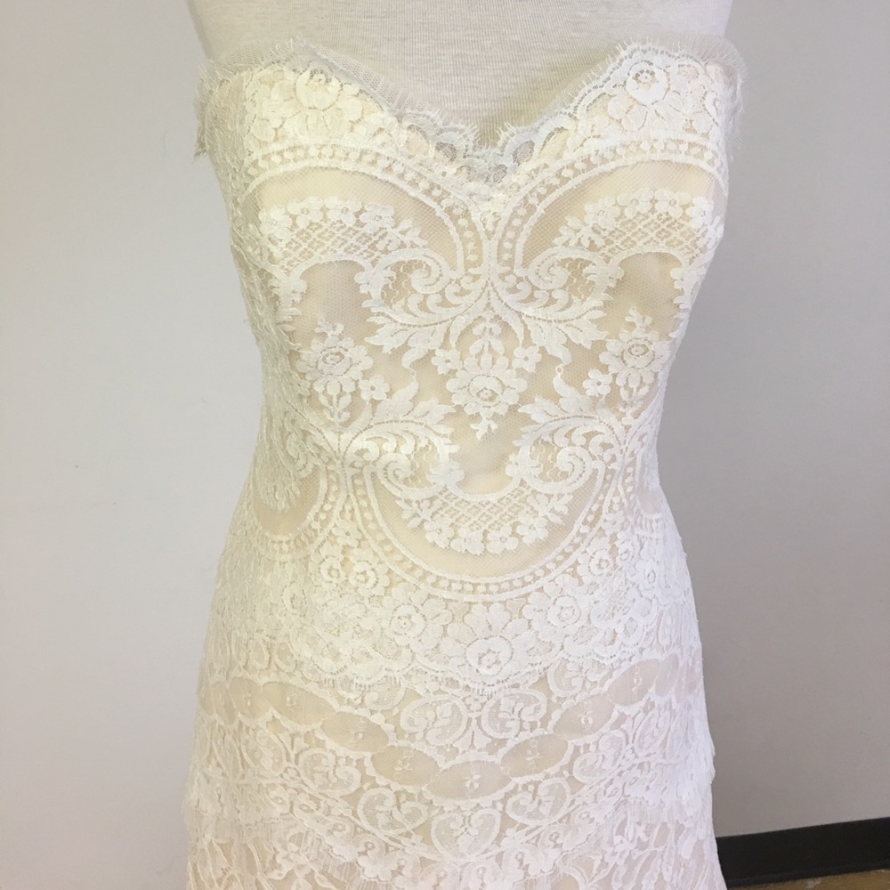 Rivini French Lace A-Line Gown